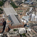 St Pancras railway station from the air