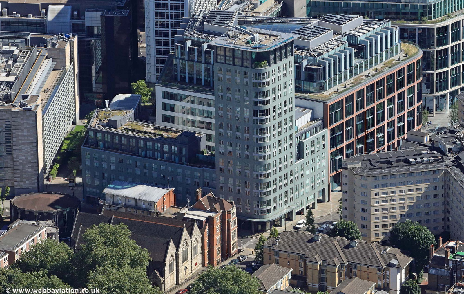 One Osnaburgh Street London NW1  from the air