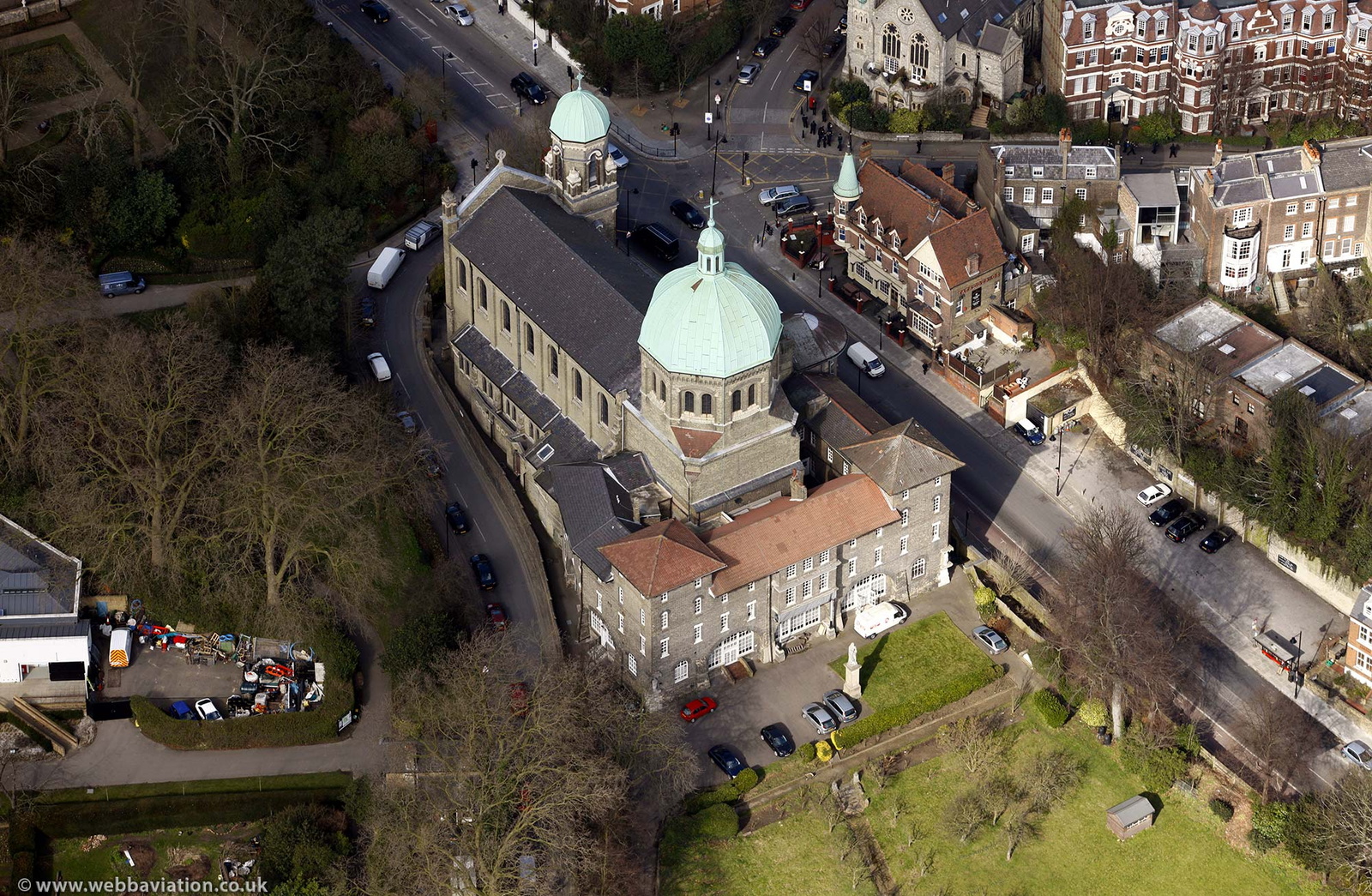 St Joseph's Church, Highgate from the air