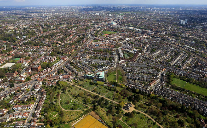 West Hampstead  London from the air