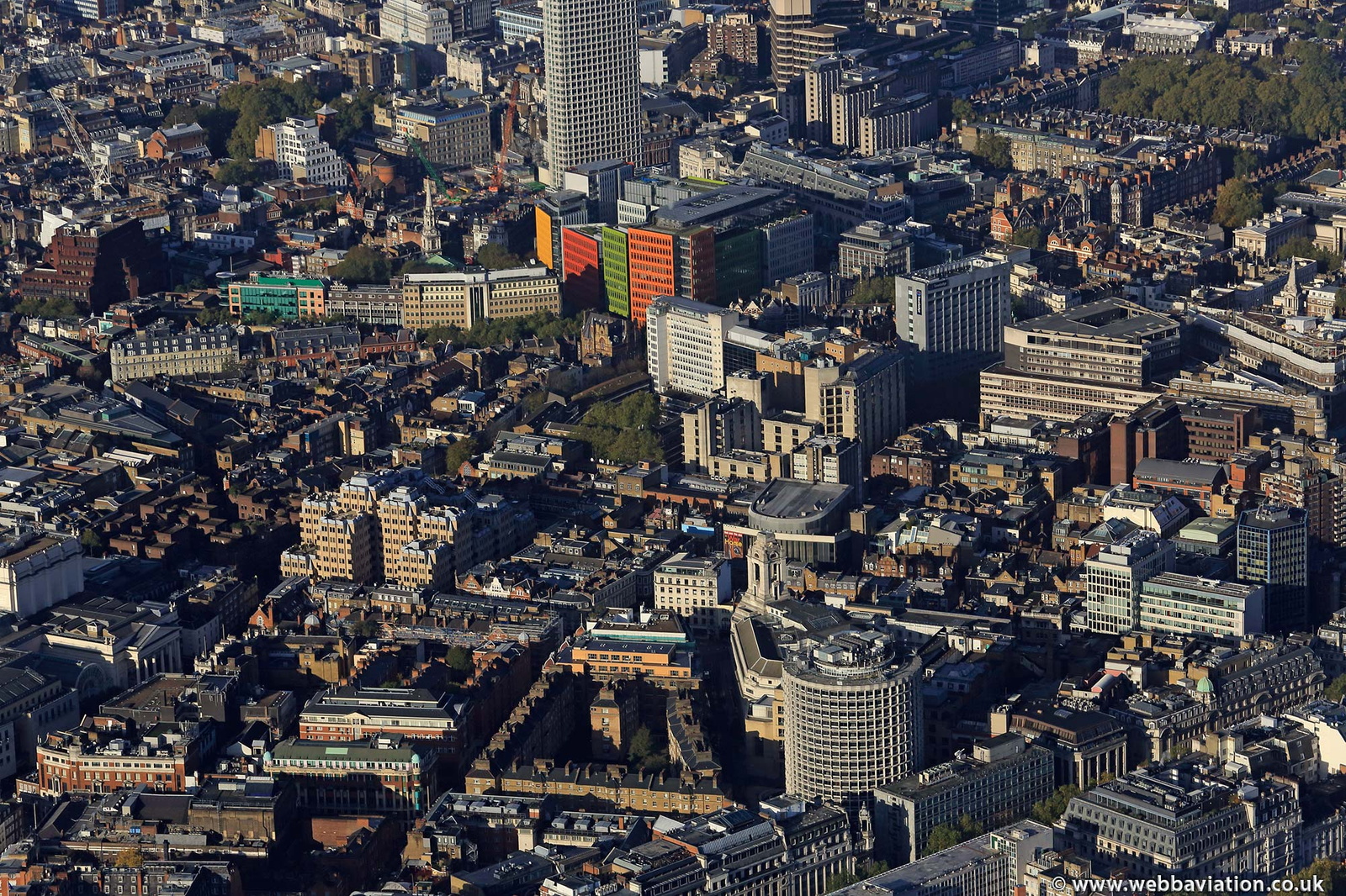 Holborn London  from the air