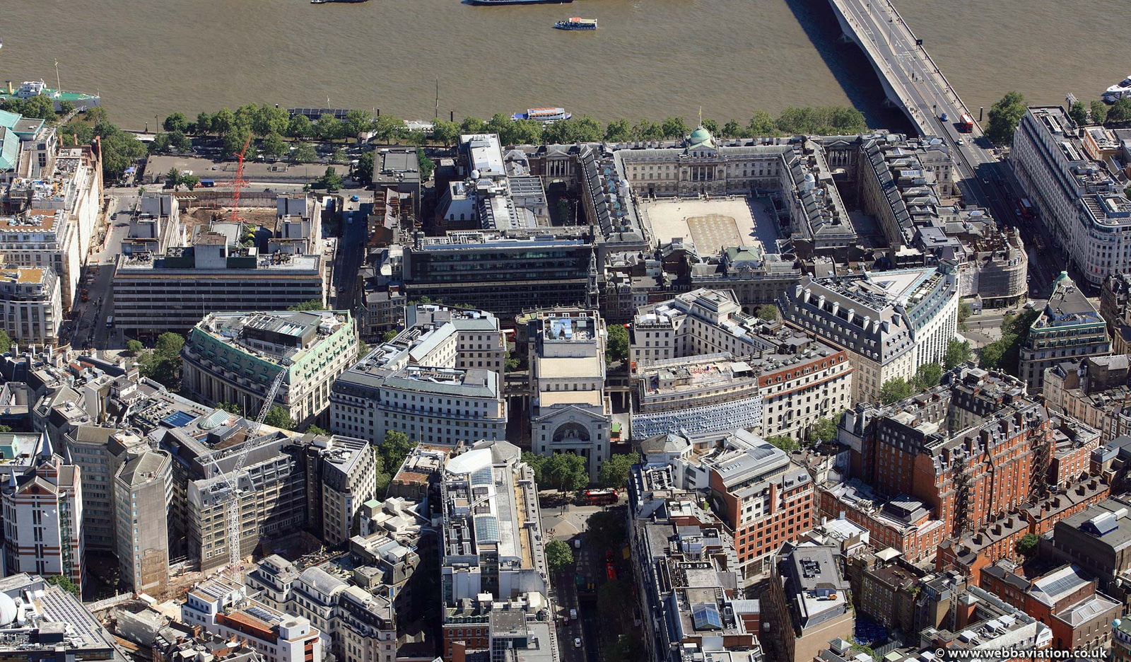 Aldwich London from the air