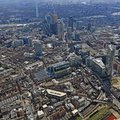  City of  London showing Bishopsgate  and Spitalfields from the air