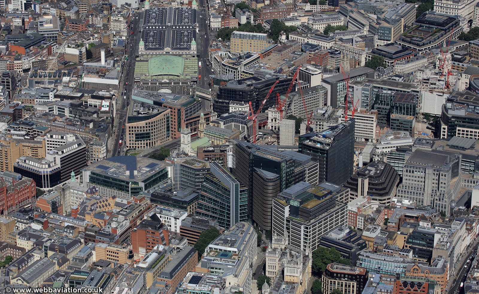 New Street Square & New Fetter Lane London from the air