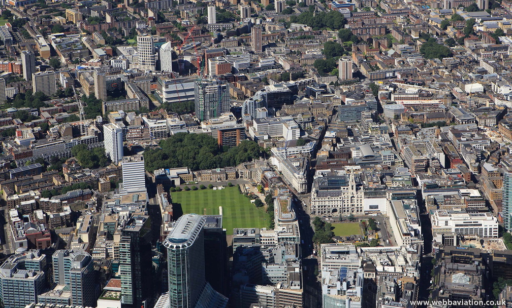  Finsbury London showing the Artillery Ground , Finsbury Square and surrounding vicinity from the air