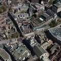 London  showing the area around Holbourne Viaduct / Newgate Street from the air