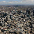 London Financial District with Cheapside  in the foregroundfrom the air