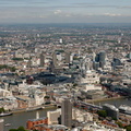  London showing the area around Blackfriars and Victoria Embankment  from the air