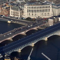 Blackfriars Solar Bridge London from the air