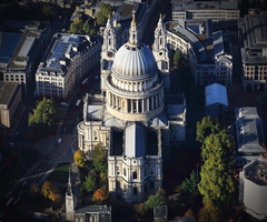 St Paul's Cathedral from the air