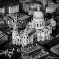 St Paul's Cathedral  London England UK aerial photograph 