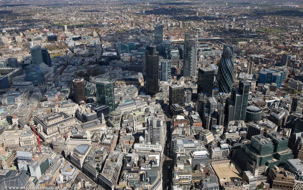 City of London Gracechurch Street, from the air