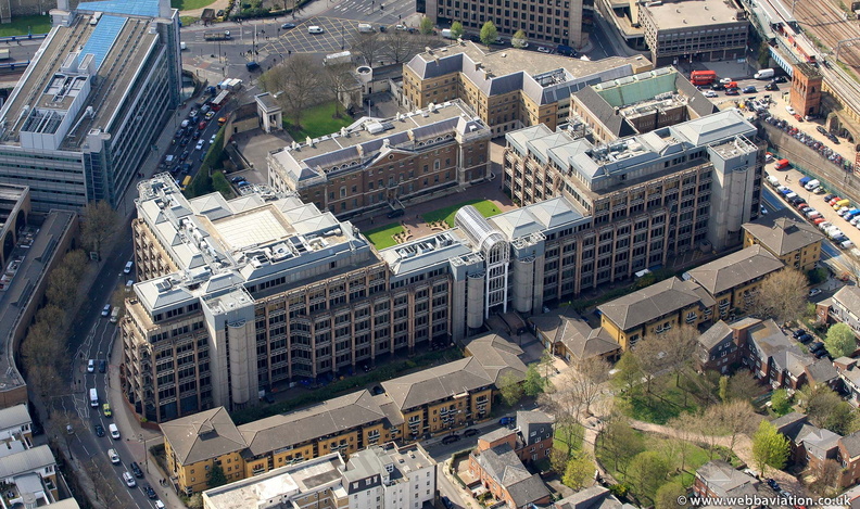 Royal Mint Court London from the air