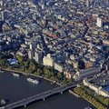 Victoria Embankment  London from the air