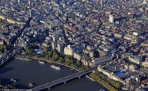 Victoria Embankment  London from the air