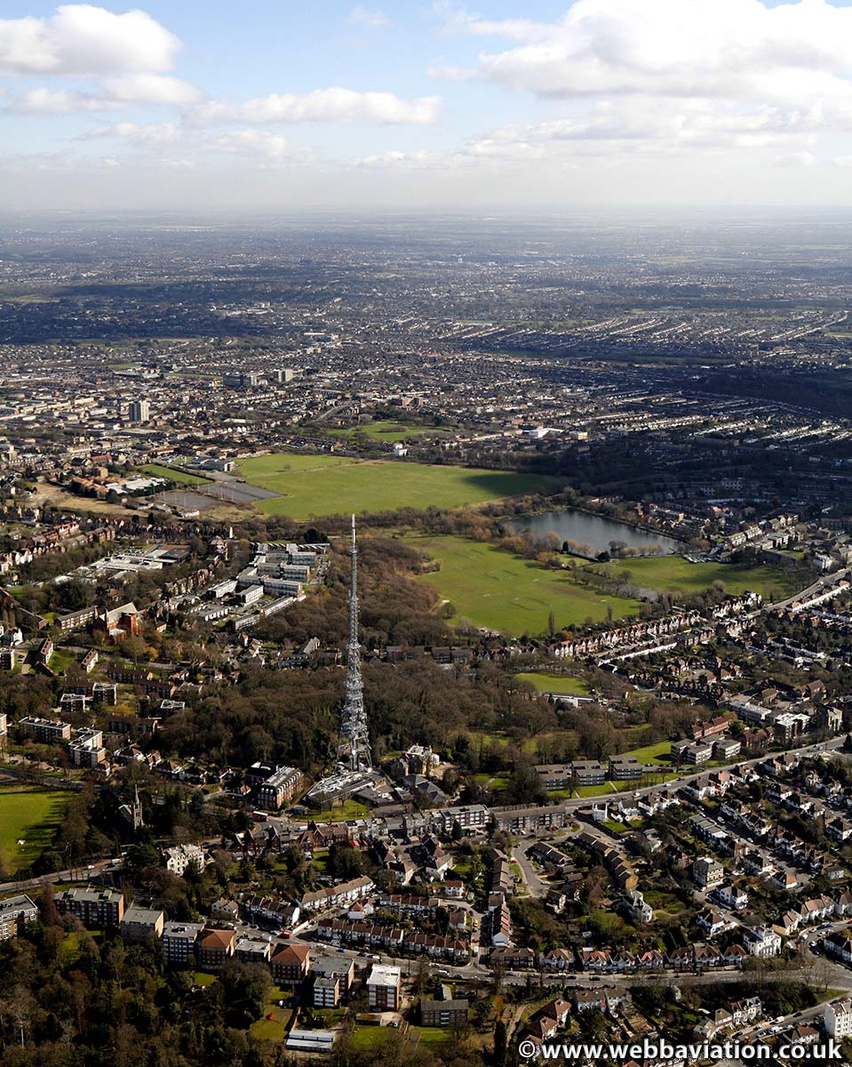 Croydon Transmitter aerial photo  