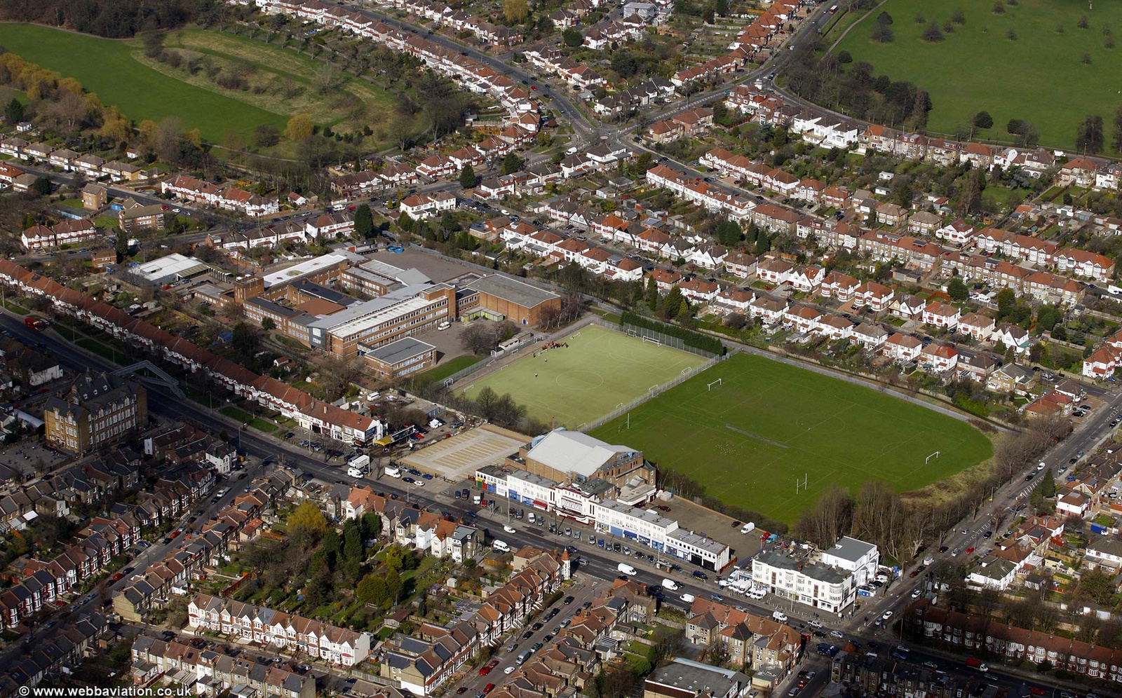 Broomfield School  from the air