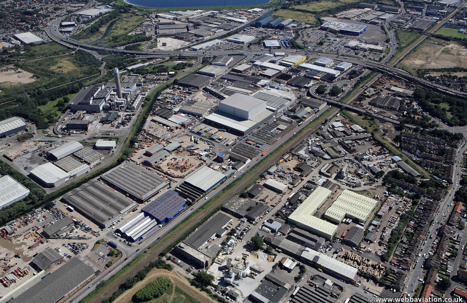  Edmonton Trade Park & Eley Business Park from the air