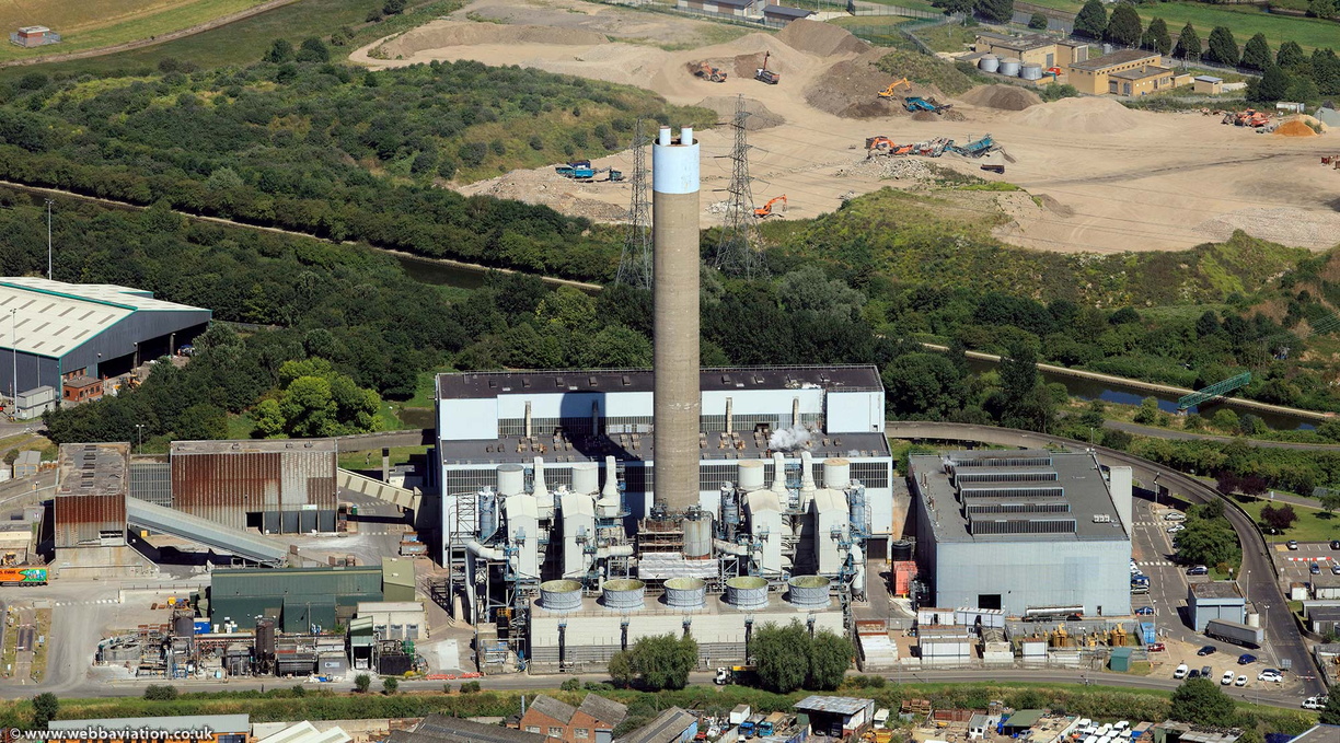  Edmunton waste incinerator  from the air
