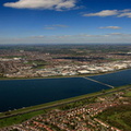 King George V Reservoir  from the air