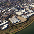 Brimsdown Industrial Estate from the air