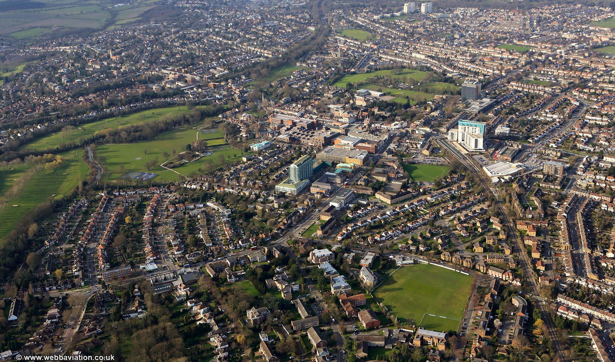 Enfield from the air