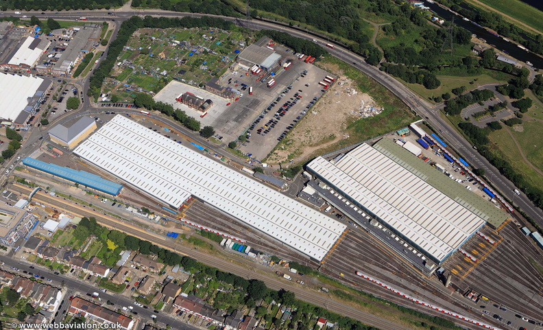 Northumberland Park Rail Depot   from the air