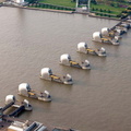Thames Barrier from the air