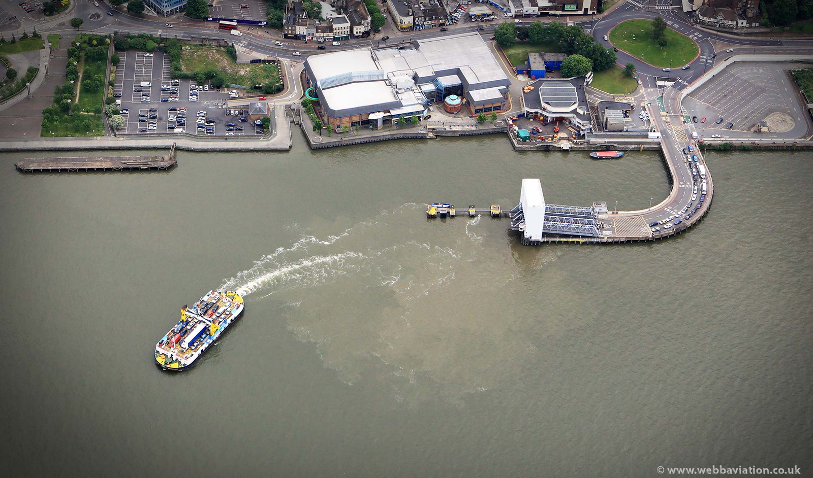 Woolwich Ferry from the air