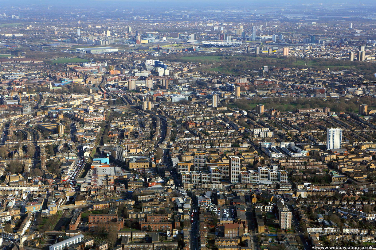Dalston  London  from the air