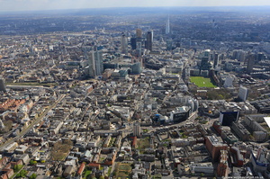 Shoreditch London from the air