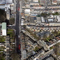 Stoke Newington station London from the air