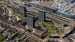 Edward Woods Estate, Londonl, London from the air