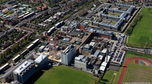 Hammersmith Hospital Londonfrom the air