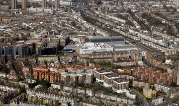 West Kensington  London from the air