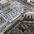 Westfield shopping centre London from the air