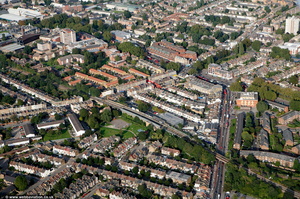 Seven Sisters station Haringey London from the air