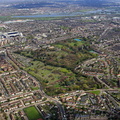 Tottenham Cemetery, London from the air