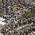 High Rd Wood Green , Hornsey, London from the air