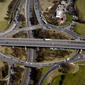Brook Street Interchange of the M25 Motorway London  aerial photo  