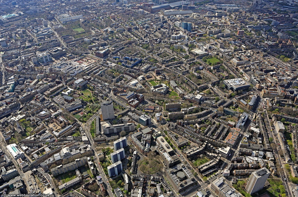 Finsbury Islington  London from the air