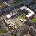 The New North Academy, Islington London from the air