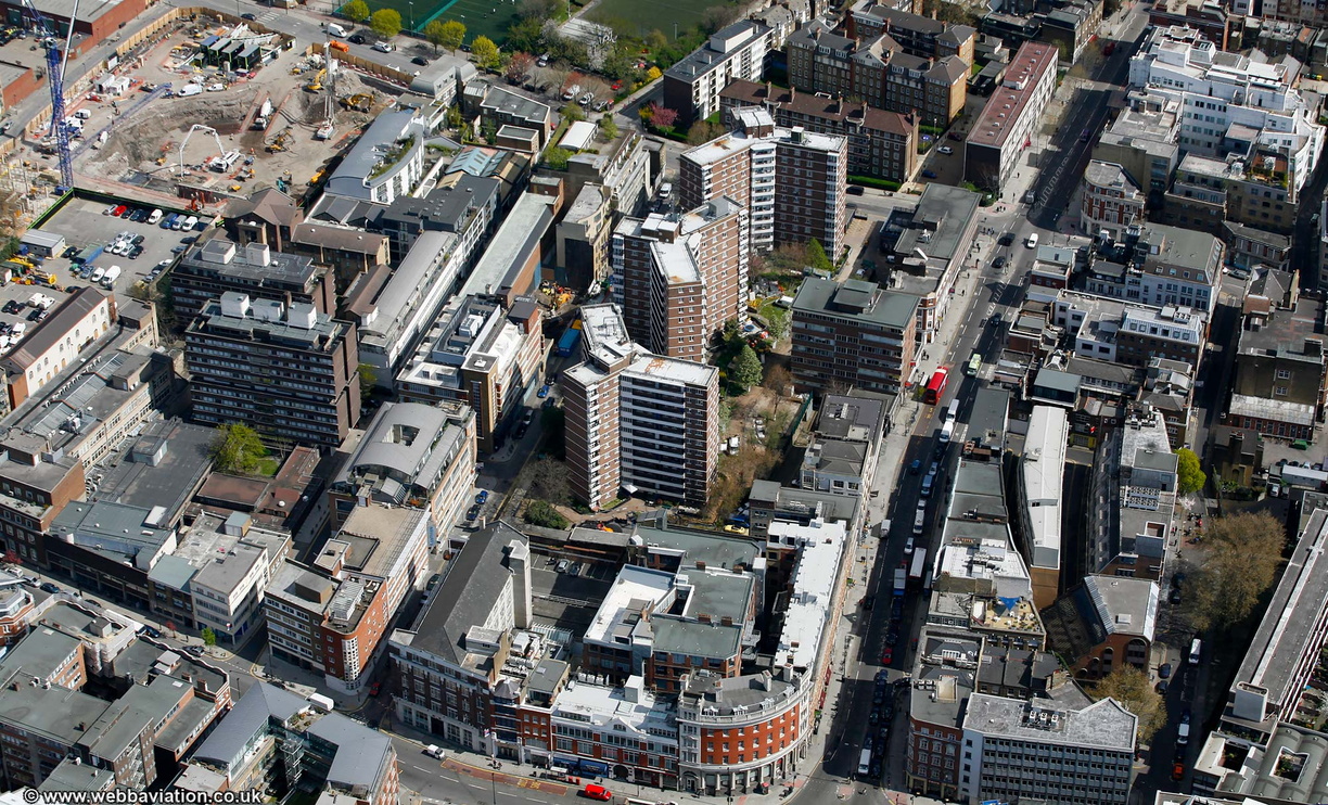  The Stafford Cripps Estate , Islington London from the air