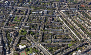 Prebend St Islington Islington London from the air