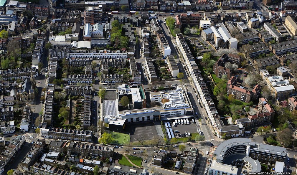  City of London Academy Islington  from the air