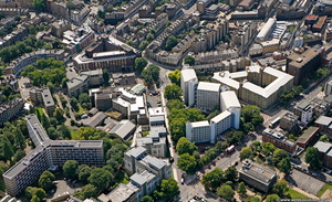Vernon Square , Islington from the air