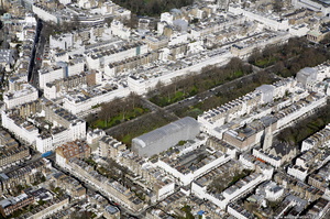 Eaton Square, Belgravia, London from the air