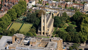 St Luke's Church Chelsea London from the air