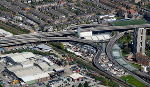 Westway Roundabout London from the air