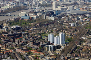 Black Prince Rd Lambeth from the air